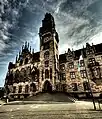 Rathaus St. Johann, Turmfassade
