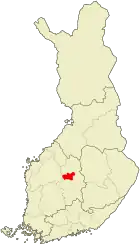 Lage von Saarijärvi in Finnland