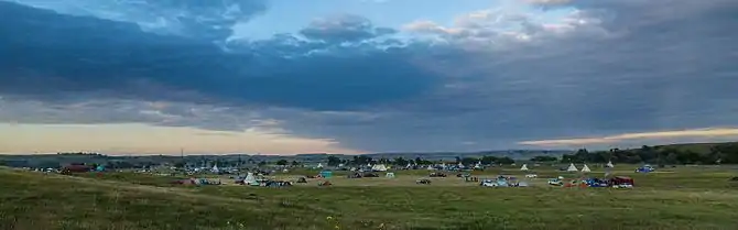 Das „Sacred Stone Camp“ am 25. August 2016