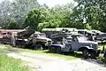 RaketenwerfersystemBM-21 und ein ZIL-157