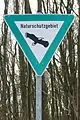 Hinweisschild zum Naturschutzgebiet