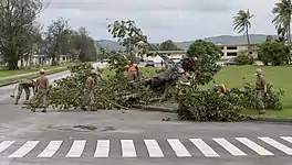 Schäden am US Naval Base Guam, Insel Guam