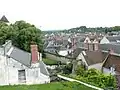 Blick vom Schlosshof über das Dorf Saint-Aignan