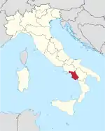 Lage innerhalb Italiens