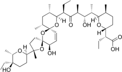 Strukturformel von Salinomycin