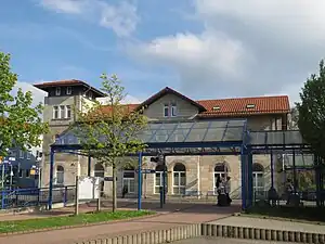 Nordseite des Bahnhof Salzgitter-Bad am 22. April 2014