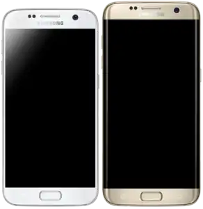 Samsung Galaxy S7 (links; weiß) und S7 Edge (rechts; gold)