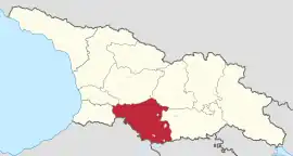 Lage innerhalb Georgiens