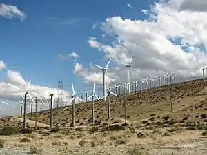 Der Windpark im März 2006