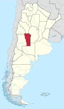 Lage der Provinz San Luis
