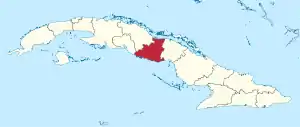 Lage der Provinz Sancti Spíritus