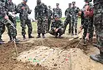 Slowenische Soldaten bei der Einsatzplanung