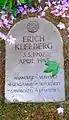 Grabstein des Juden Erich Kleeberg auf dem Lagerfriedhof Sandbostel