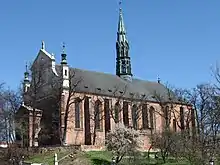 Kathedrale von Sandomierz, um 1360, Barockgiebel 1670