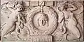 Sandsteintafel "Europa" der Fassade der ehemals Norddeutschen Lloyd