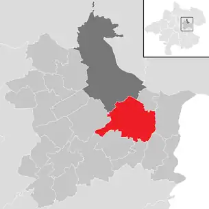 Lage der Gemeinde St. Florian (Linz-Land) im Bezirk Linz-Land (anklickbare Karte)