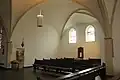 Das nun in den Kirchenraum einbezogene rechte Seitenschiff