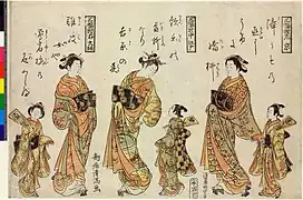 Kurtesanen aus Kyōto, Edo, Ōsaka