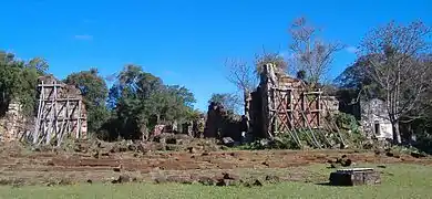 Kirchenruine der Guarani-Jesuitenreduktion von Santa Ana, in Misiones, Argentinien