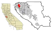 Lage im Santa Clara County