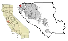 Lage im Santa Clara County