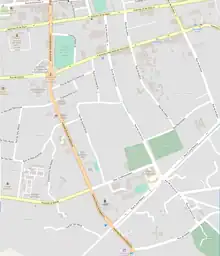 Straßenkarte des Sucos Santa Cruz