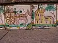 Detailansicht der Freitreppe Santa Maria del Monte