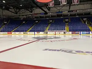 Die Eisfläche in der Santander Arena (November 2019)