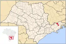 Lage von Guaratinguetá in São Paulo