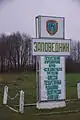 Einfahrt zum Sapowednik bei Babčin