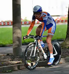Sarah Düster bei derInternationalen Thüringen Rundfahrt 2012