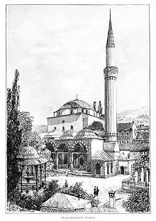 Gazi-Husrev-Beg-Moschee in Sarajevo (um 1900)