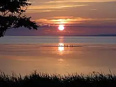 Sonnenuntergang am Saroma-See