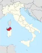 Lage innerhalb Italiens