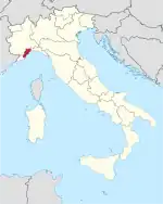 Lage innerhalb Italiens