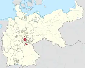 Lage von Sachsen-Coburg-Gotha im Deutschen Reich
