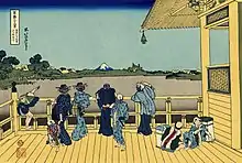 Sazaidō in Hokusais „36 Ansichten des Berges Fuji“
