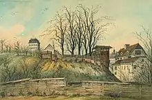 Wallbefestigung an der Galeriestraße, 1884