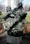 Satyrgruppe, Bronze, in Dresden-Südvorstadt