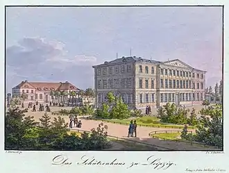 Schützenhaus 1835 (später Teil des Kristallpalastes)