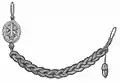 Schützenschnur für Artillerieschützen der Landstreitkräfte mit einer Eichel 1986–1990
