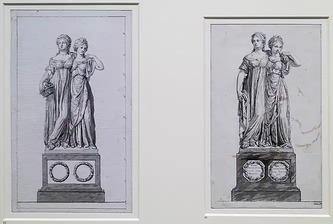 Federzeichnungen von Schadow von 1809/1810, Kupferstichkabinett, Berlin