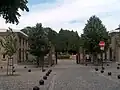 Der Eingang zum Friedhof