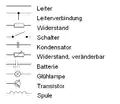 Verschiedene Schaltzeichen