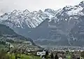 Blick über Schattdorf ins Reusstal