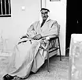 Scheich Raschid vor seinem Haus, Wadi Musa, Jordanien, 1961.