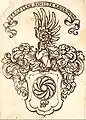 Wappen des Sebastian Scheler (vor 1563–um 1630), Ratsherrn zu Ravensburg