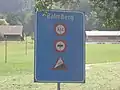Hinweisschild am nördlichen Anfang der Balmbergstrasse in Welschenrohr