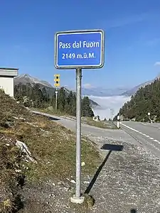 Blick von der Passhöhe nach Nordwesten