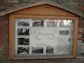 Informationstafel zum Abriss von Schloss und Gut